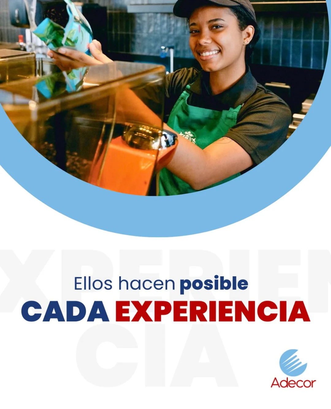 Publicación de @adecorrd que reconoce a los equipos de trabajo del sector.